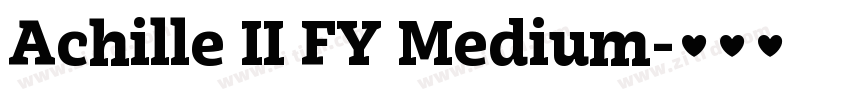 Achille II FY Medium字体转换 Achille II FY Medium字体转换